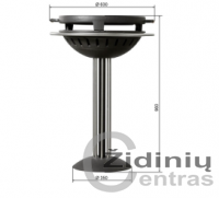 Brunner GUSTO GRILL - lauko grilis su špižinėmis grotelėmis kepimui