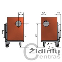 Židinys krosnims Ortner GO11-37/51