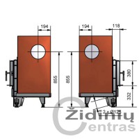 Židinys krosnims Ortner GO13-67/38