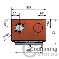 Židinys krosnims Ortner GO13-67/38