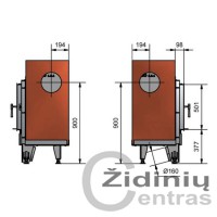 Židinys krosnims Ortner GO7-37/51