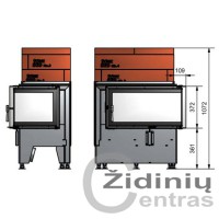 Židinys krosnims Ortner SE9S-70/40/38L