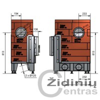 Židinys krosnims Ortner SE9S-70/40/38L