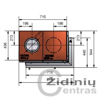 Židinys krosnims Ortner SE9S-70/40/38L