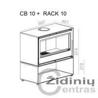 Krosnelė Cubebox 10 + staliukas-malkinė