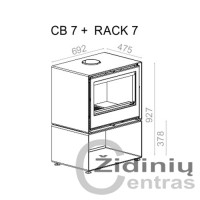 Krosnelė Cubebox 7 + staliukas-malkinė