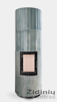 Akumuliacinė šilumą kaupianti krosnelė Blox R55 (keramika - glazūra "skaidrus vandenynas")