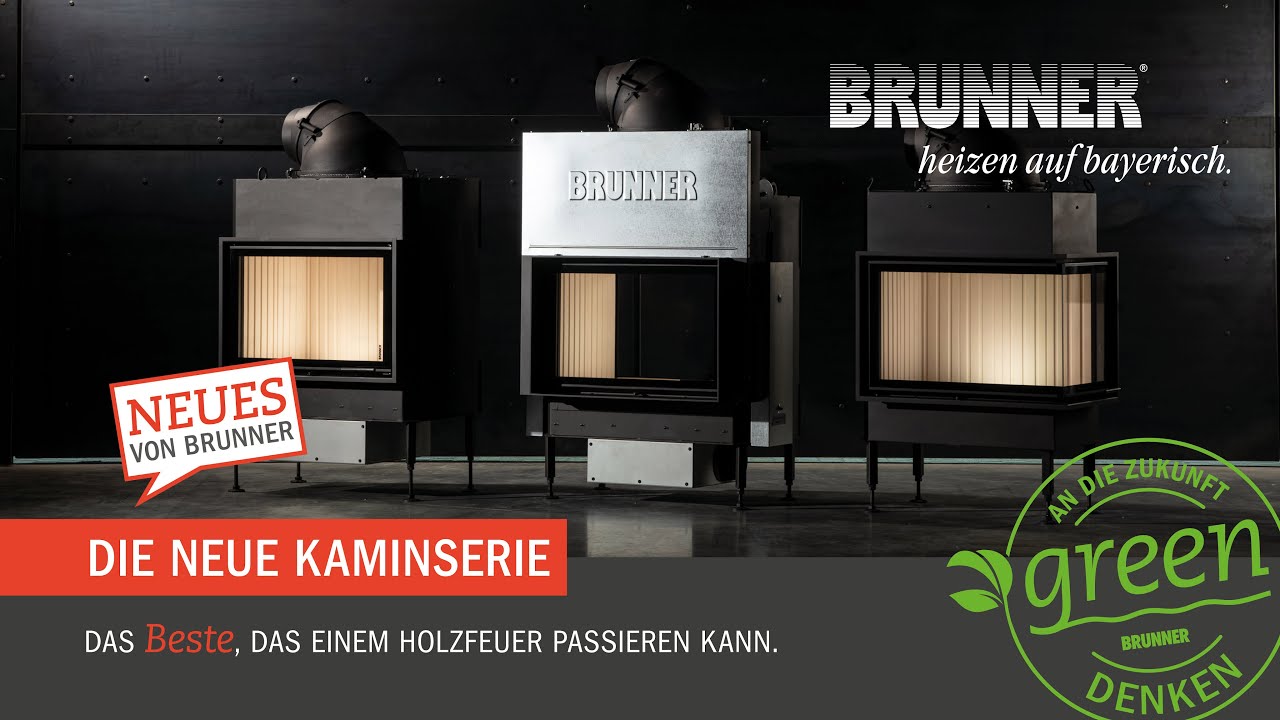 BRUNNER Kamineinsätze BKH green - mit perfektem Flammenbild und geringsten Emissionen in die Zukunft