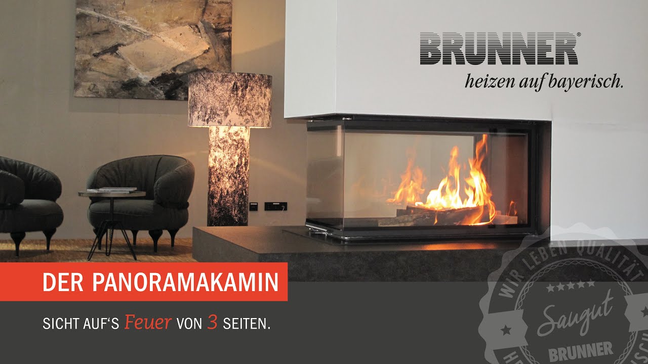 Der BRUNNER Panoramakamin