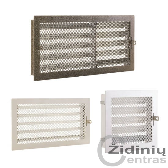 Grotelės židiniams standartinės 400×180 su žaliuzėmis
