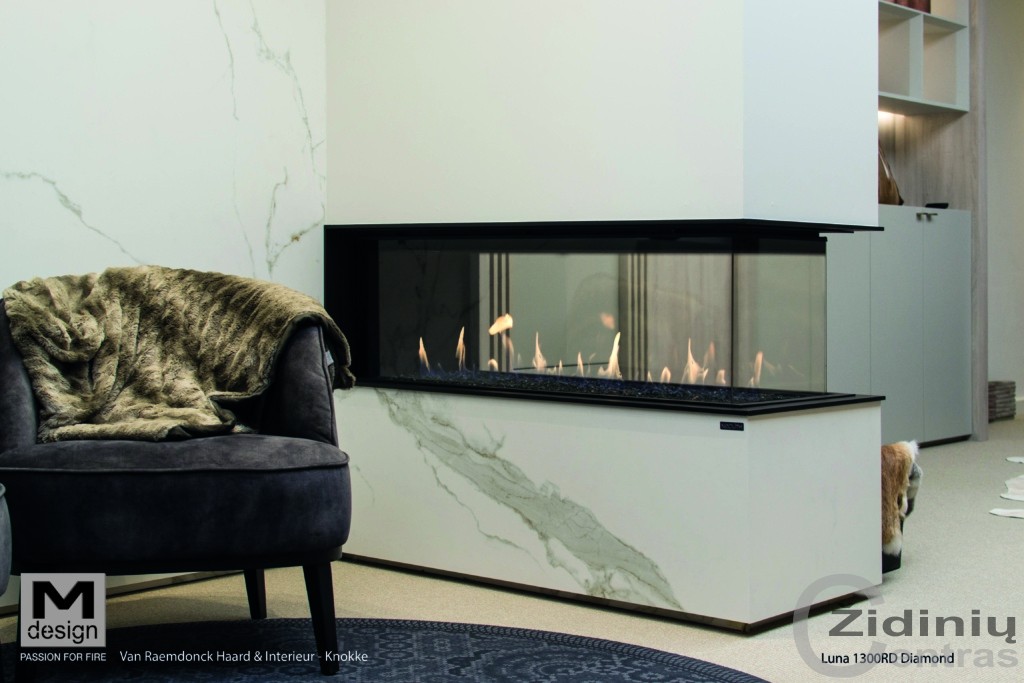 Židinys dujinis M-design Luna 1300RD Gas