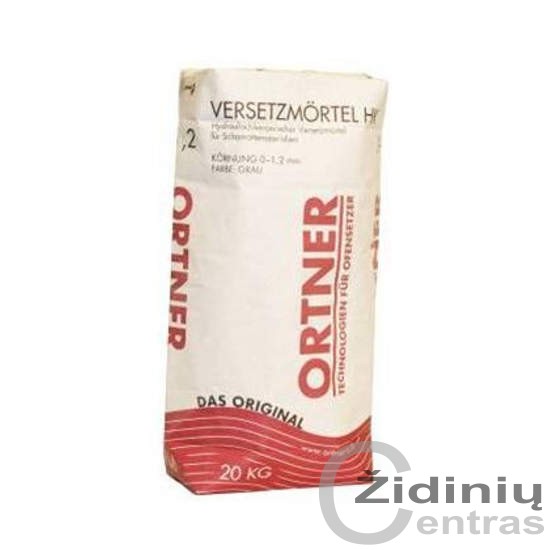Ortner keramikinis mišinys pakuroms 20kg. 1mm