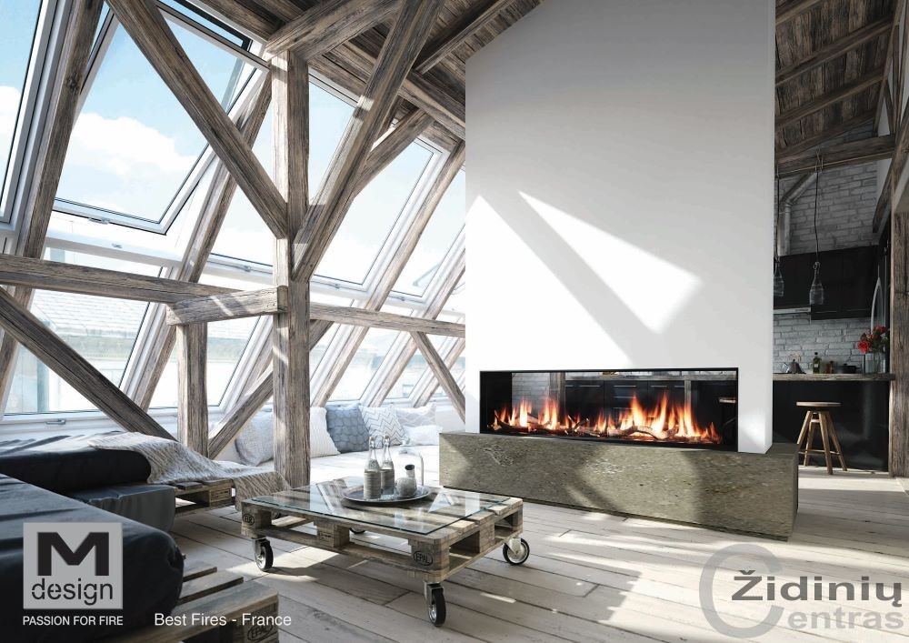Židinys dujinis M-design Luna 1900DH Gas