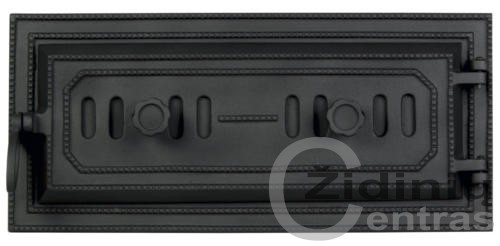 Pelenų valymo durelės S5023-F juodos spalvos